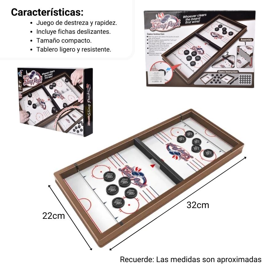 juego de mesa 2 en 1 para niños interactivo dim:32x22x5