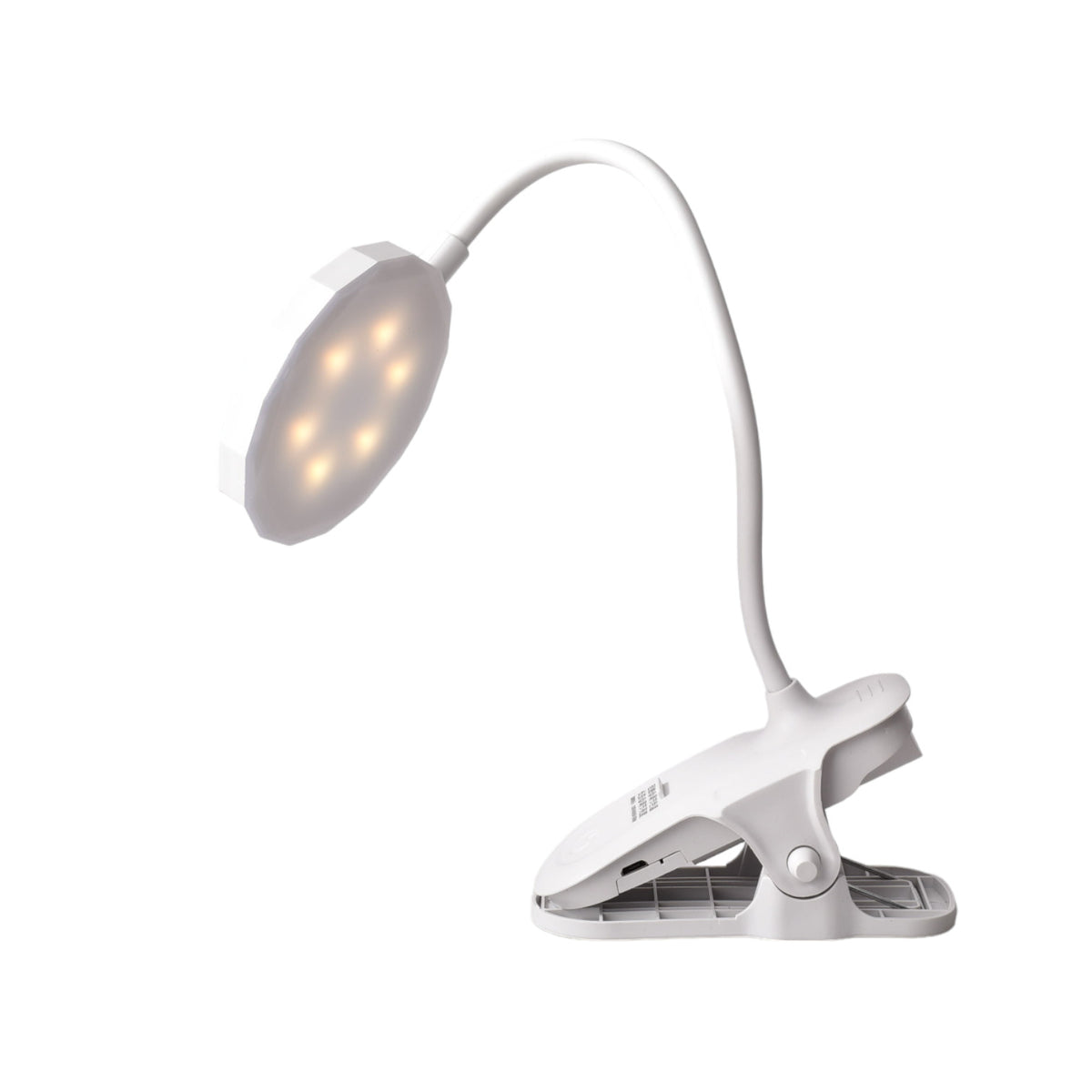 lampara led recargable con cable usb blanco