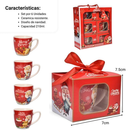 MUG POCILLO CERAMICA NAVIDAD 210ML