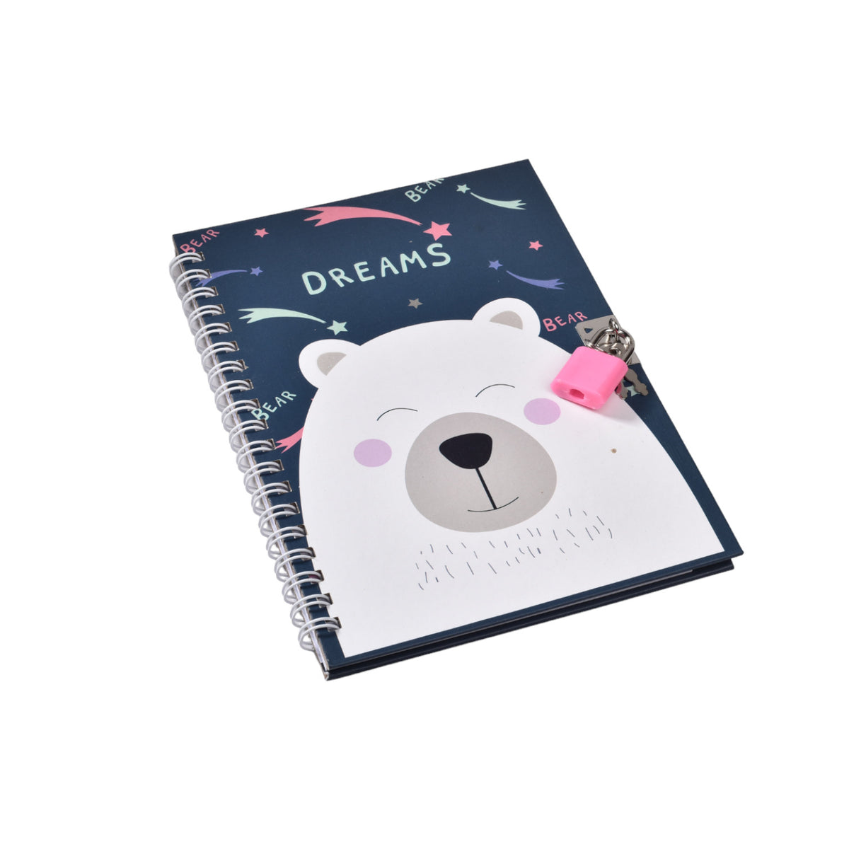 diario para niña con candado y llave dim:13*17.5cm