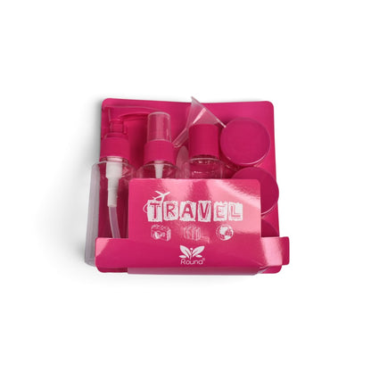 KIT 5 ENVASES RECARGABLES VIAJERO PLASTICO DIM:15X16CM