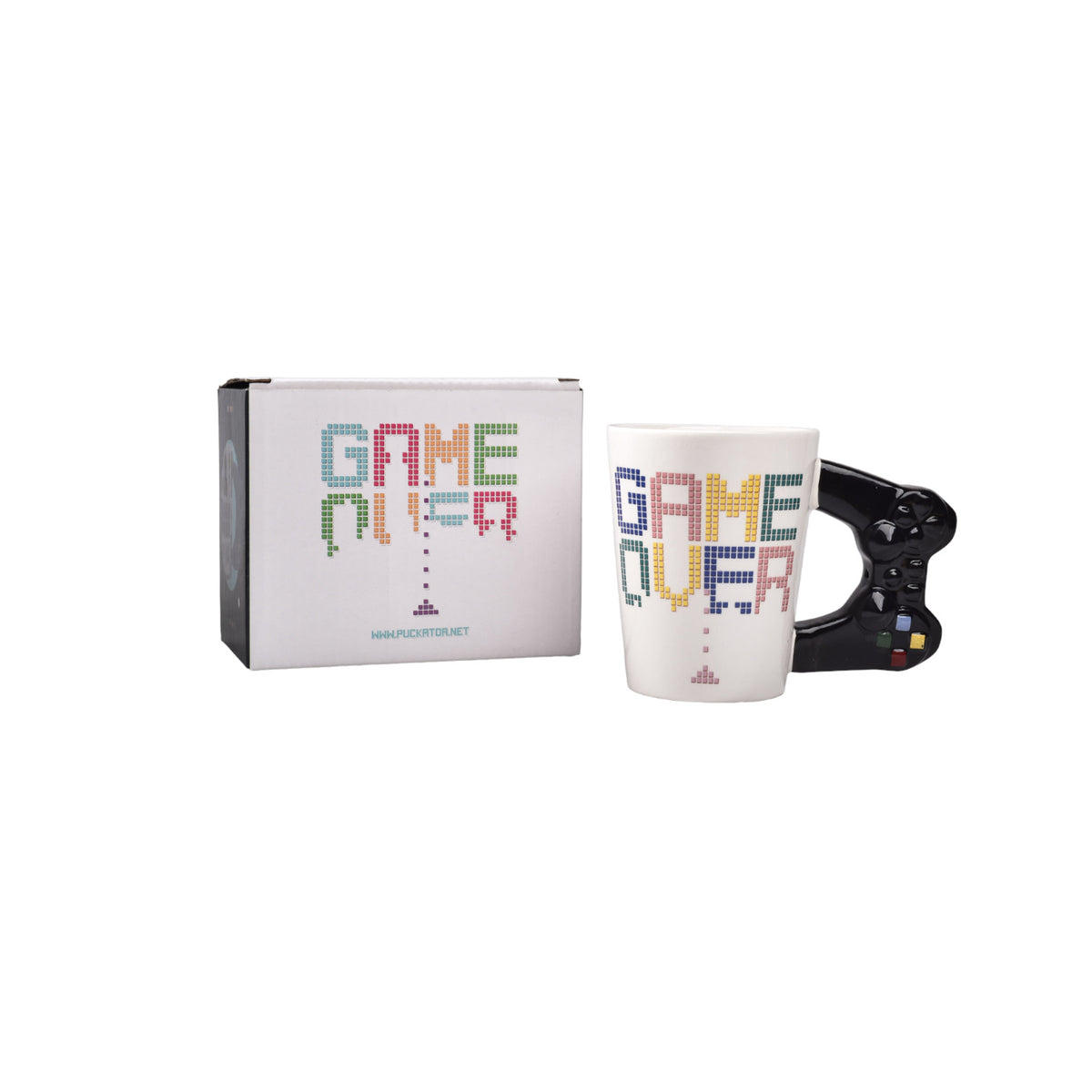 mug pocillo game over control ceramica
