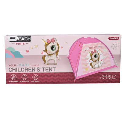 JUGUETE TIENDA DE ACAMPAR PLASTICO NIÑAS ROSADO DIM:38X8X16