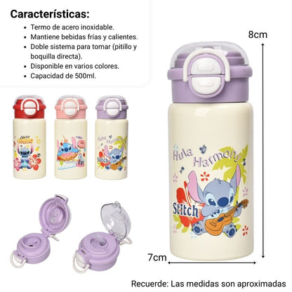 TERMO ACERO INOXIDABLE 500ML PERSONAJE