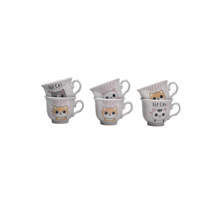 POCILLO SET 6PCS CERAMICA DIM:5*6*6CM