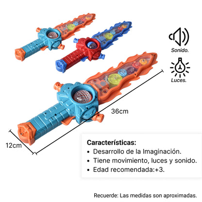 ESPADA CON LUCES Y SONIDO PARA NIÑOS JUGUETE