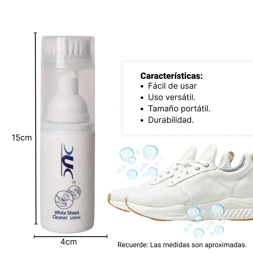 limpiador plastico para zapatos 100ml dim:15*4*4