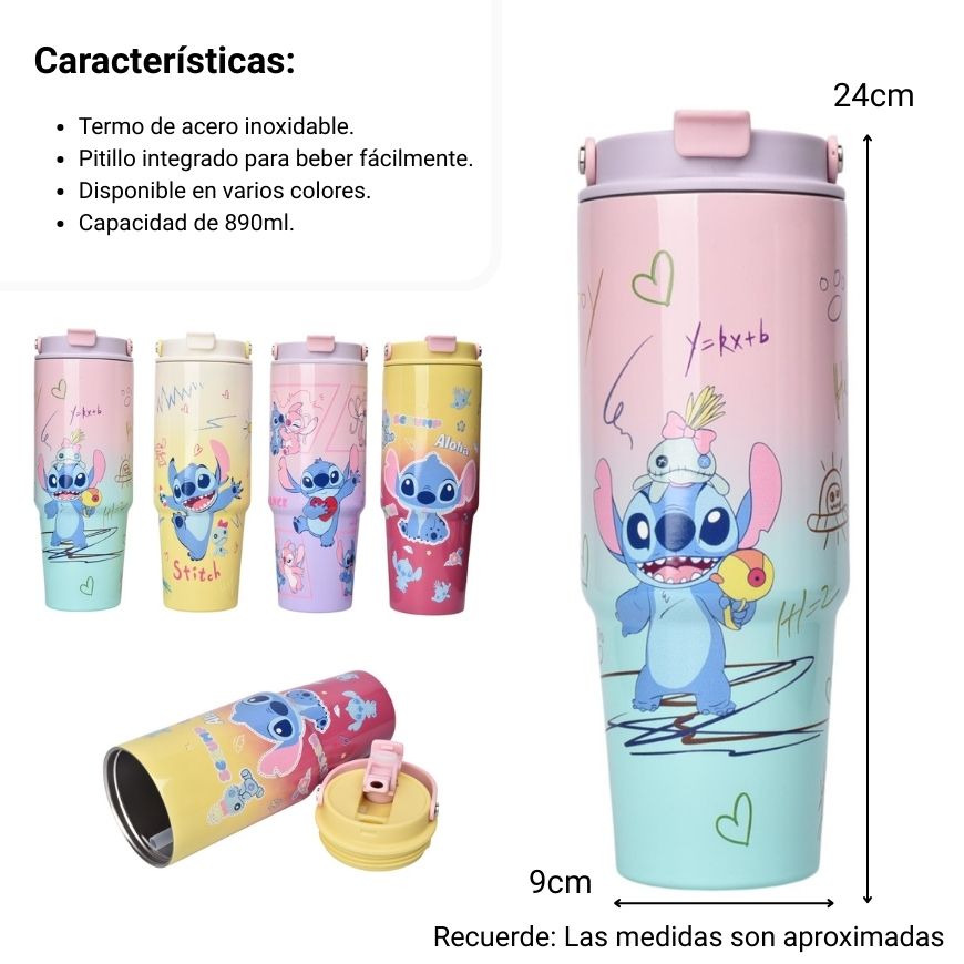 termo metalico 890ml personaje dim:9x25