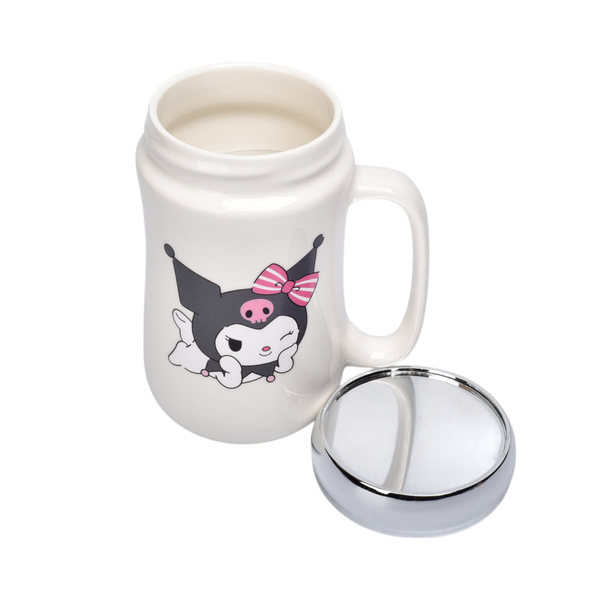 pocillo ceramica kuromi personaje 450ml dim:7x14