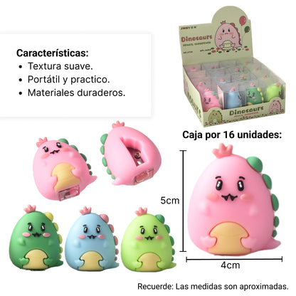 TAJALAPIZ DE FORMA DINOSAURIOS DIM-3X3