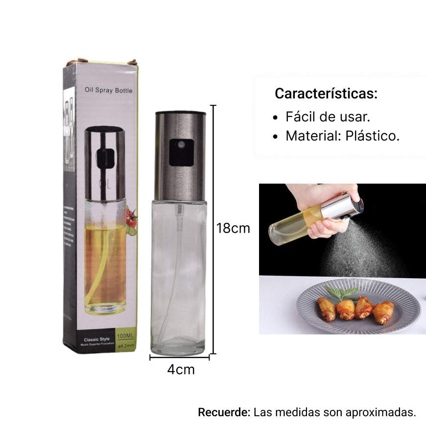 botella dispensador atomizador aceite spray