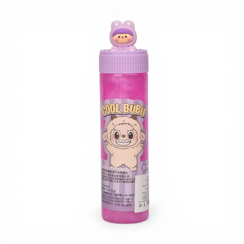 slime gel moldeable  labubu con adoro en tapa dim: 3x3x16