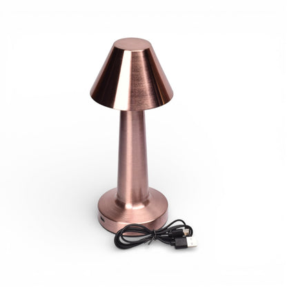 LAMPARA METALICA PLASTICA RECARGABLE CON CABLE USB