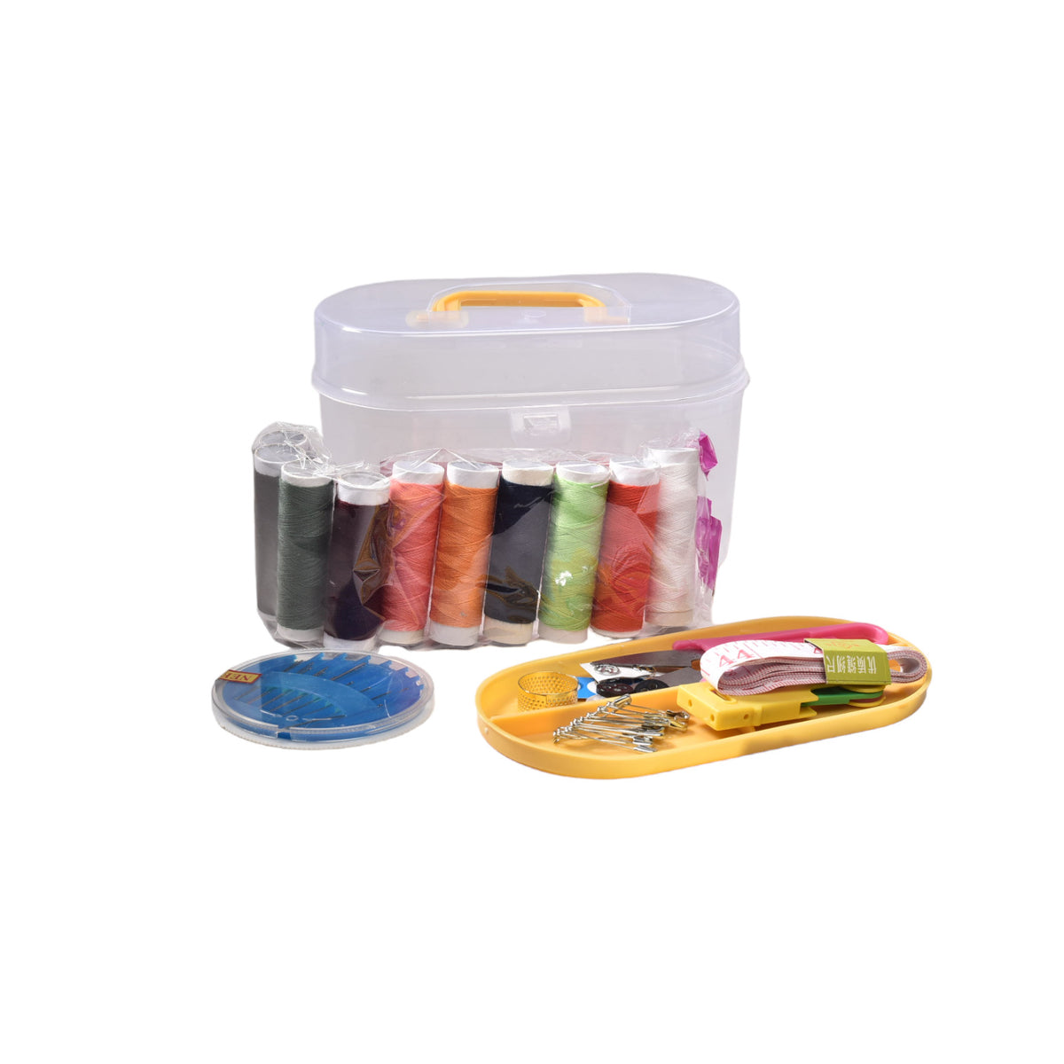 costurero plastico portatil con accesorios dim:16*9cm