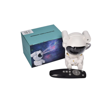 PROYECTOR CON CABLE USB RECARGABLE FORMA ASTRONAUTA PLASTICO