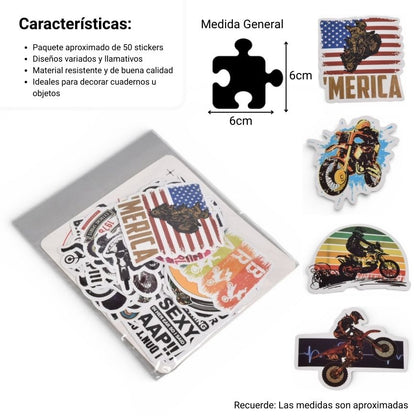 STIKER PAQUETE X 50UND SURTIDO