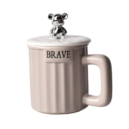 MUG POCILLO DIFERENTES COLORES CERMICA CON TAPA