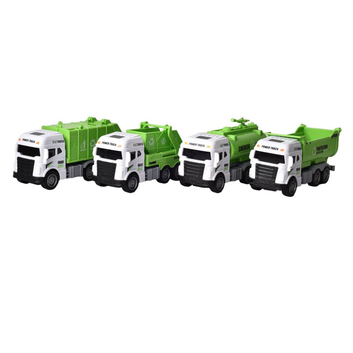 juguete carro de construccion color verde para niños plastic