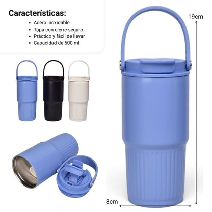 TERMO ACERO INOXIDABLE  600ML