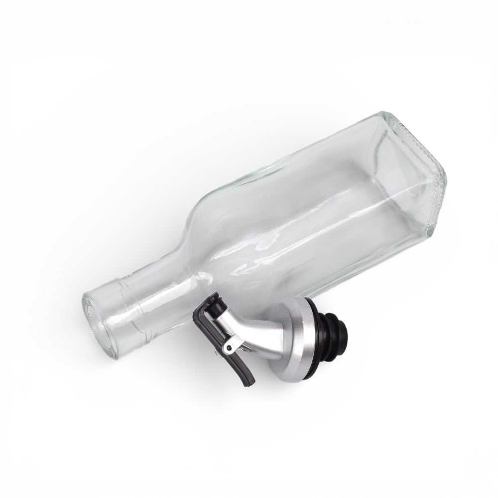botella  atomizador aceite spray plastico vidrio dim:6x6x19