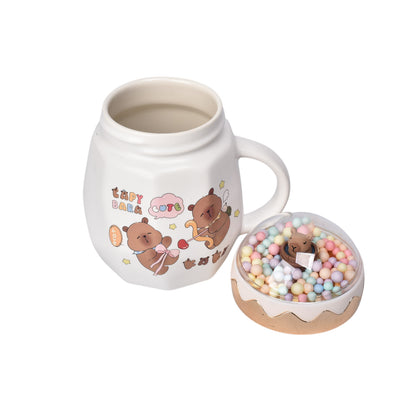 MUG POCILLO CERAMICA DISEÑO CAPYBARA 420ML DIM:8X8X11