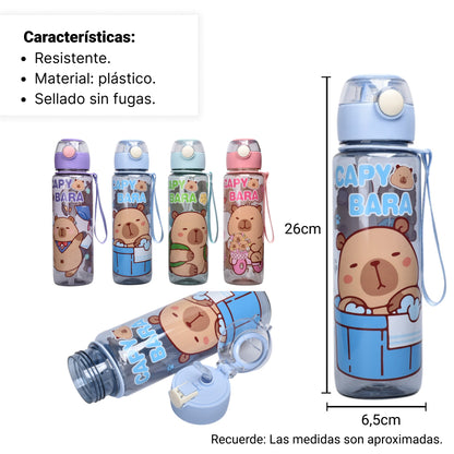 BOTELLA DE AGUA CAPYBARA DIM:6X26X6