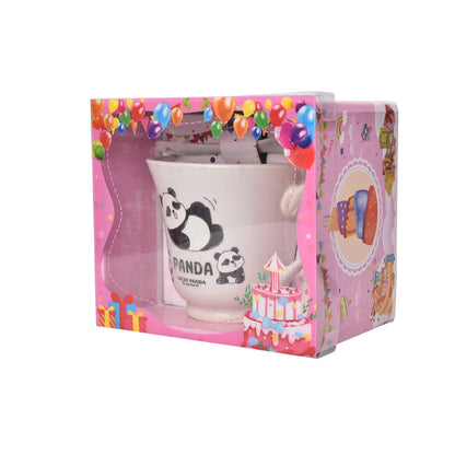 MUG POCILLO EN CERAMICA CON CUCHARA OSO 250ML DIM:8X9