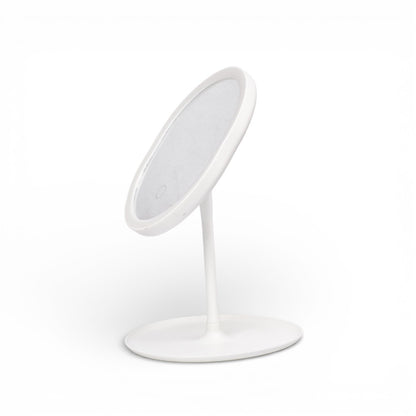 ESPEJO RECARGABLE CON LUZ REDONDO PLASTICO DIM: 16X227X17