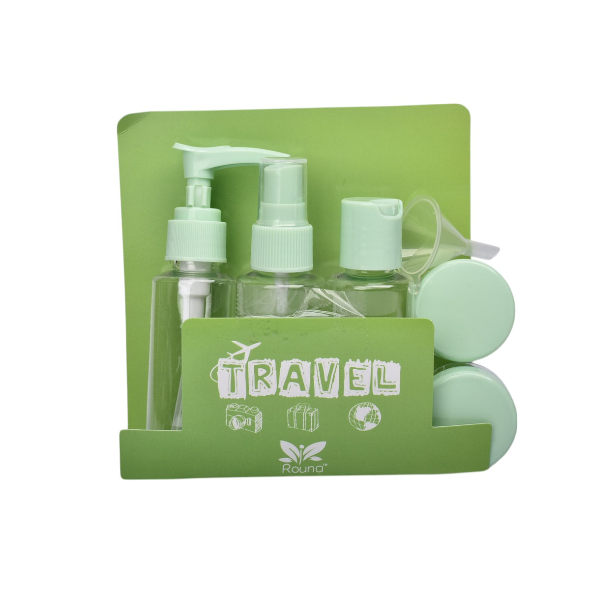 kit 6 envases recargables viajero plastico 50ml dim:15x16x3
