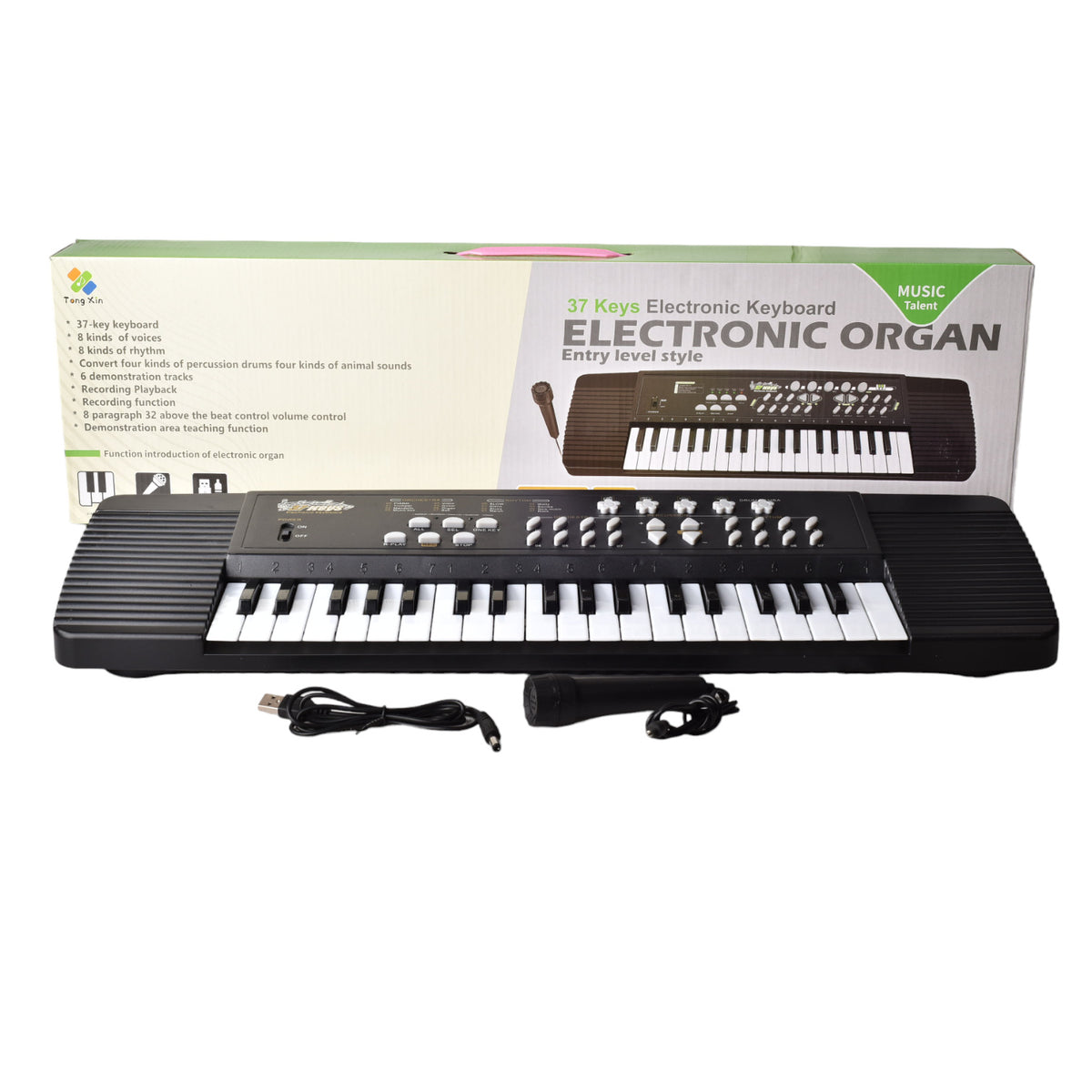 juguete piano plastico con sonido y accesorios