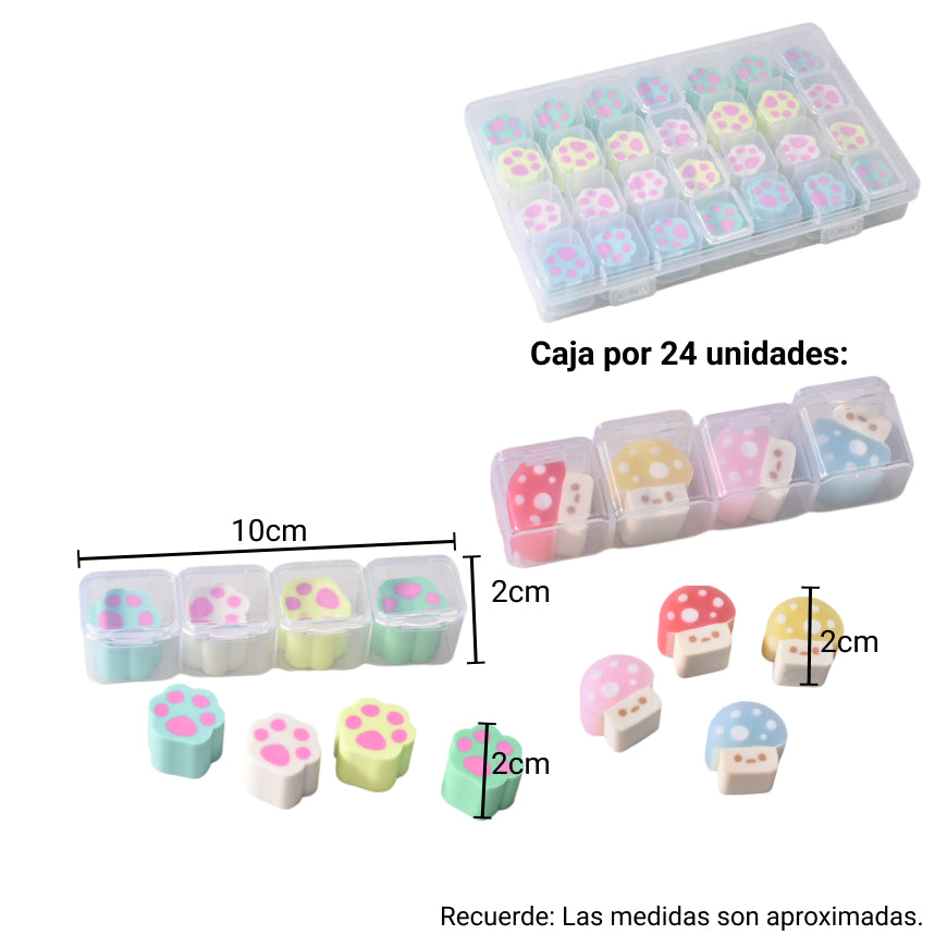 borrador forma garra y hongo dim:2x2