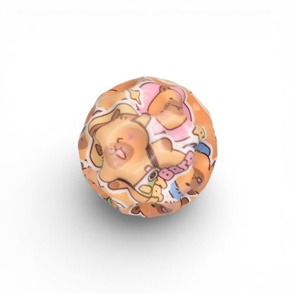 PELOTA DESESTRESANTE DISEÑO CAPYBARA DIM:6X6
