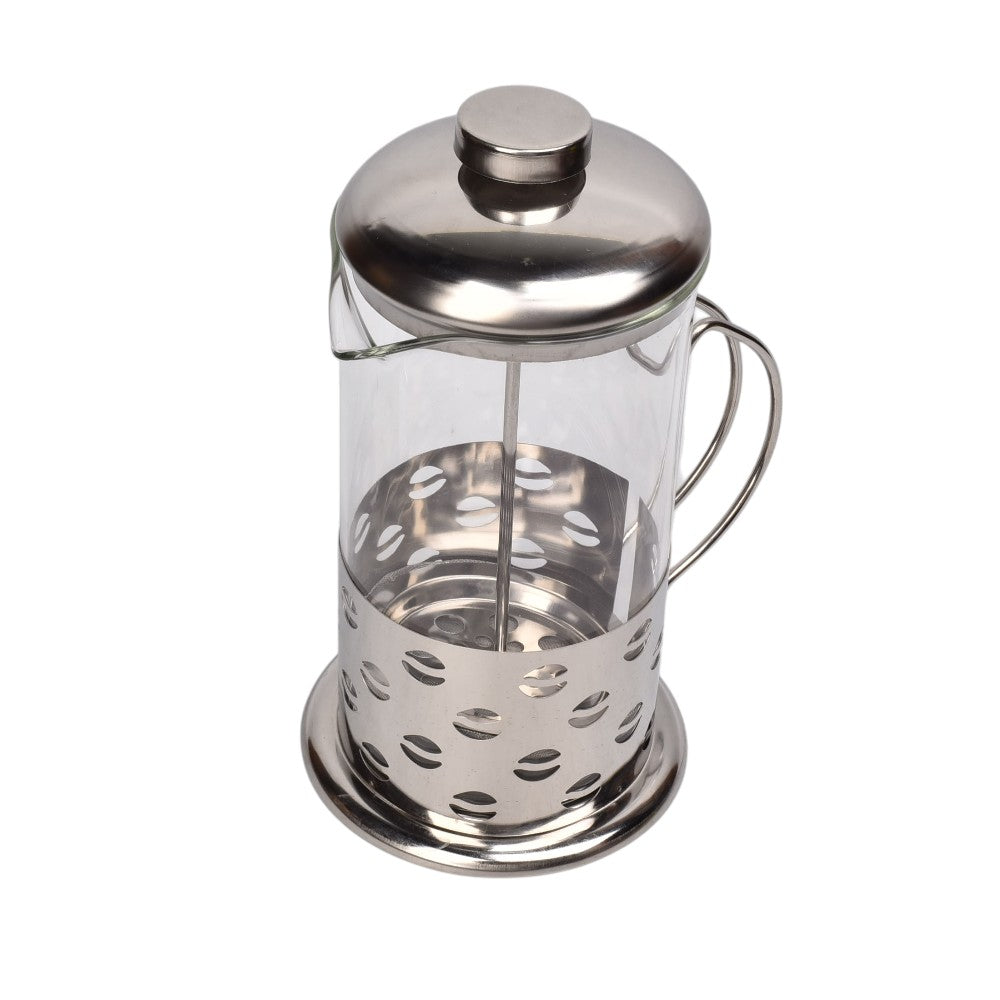 cafetera prensa francesa acero y vidrio dim:10x10x20