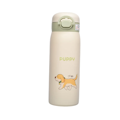 TERMO ACERO INOXIDABLE 500ML DISEÑO ANIMALES  DIM:6X6X20