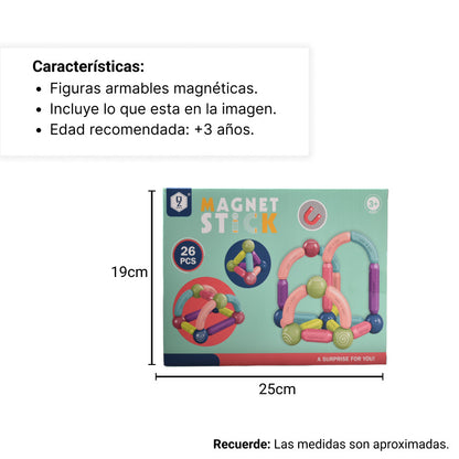BLOQUES DE CONSTRUCCION MAGNETICO DIM:24x18x5