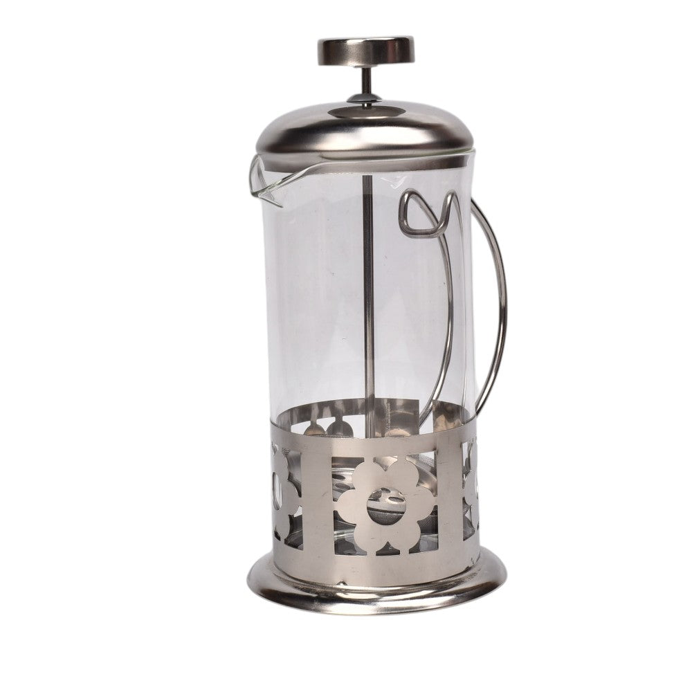 cafetera prensa francesa acero y vidrio dim:8x8x18