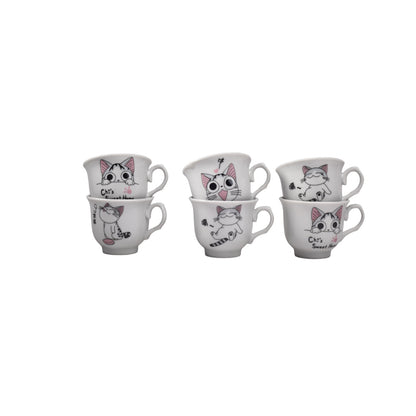 POCILLO SET 6PCS CERAMICA DIM:5*6*6CM