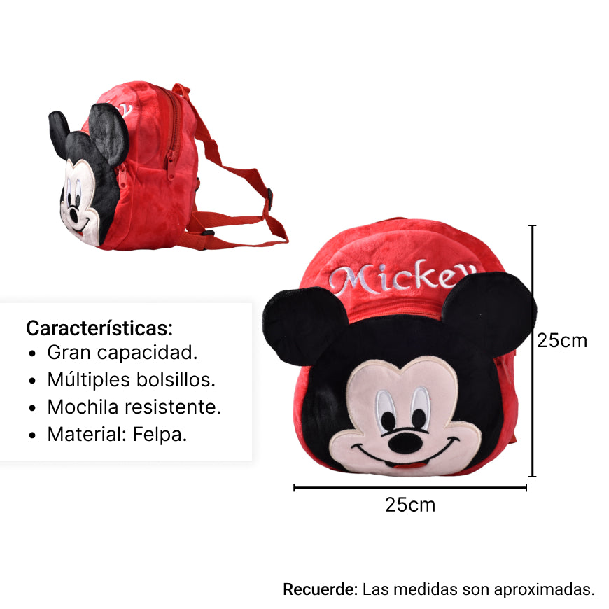 morral pequeño infantil personaje  para niño