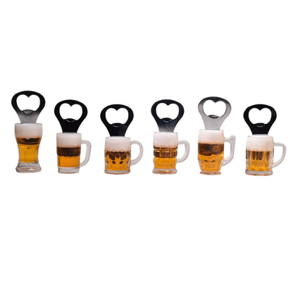 DESTAPADOR PLASTICO CON IMAN FORMA VASO CERVEZA DIM:9X3X3