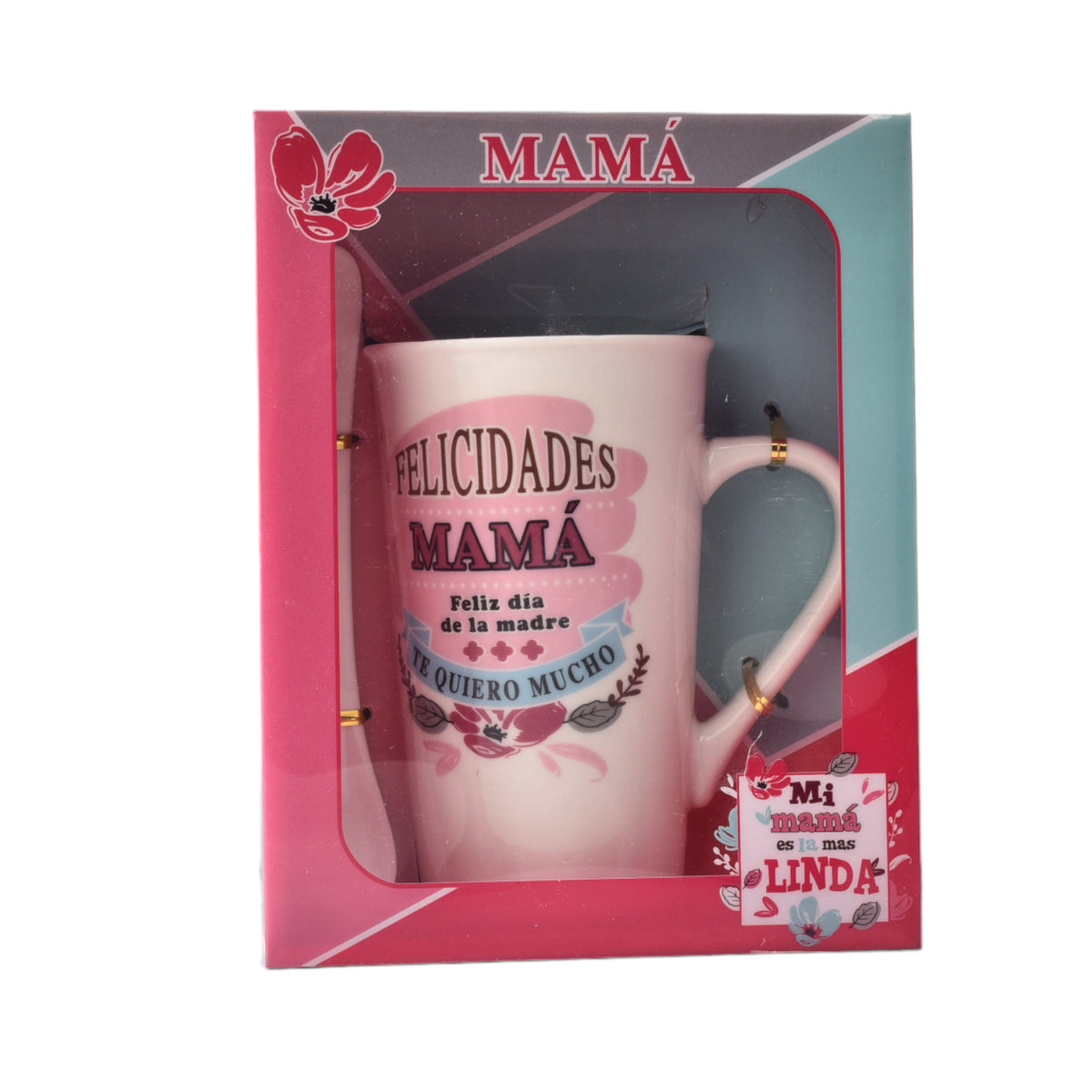 mug pocillo con cuchara ceramica