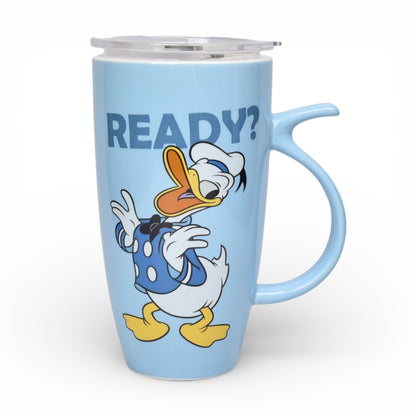 MUG POCILLO CON TAPA PLASTICA PERSONAJE 580ML DIM:8X8X15