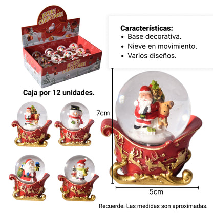 BOLA DE NIEVE ADORNO DE NAVIDAD