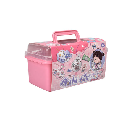 JUGUETE KIT DE ARTE CON ACCESORIOS PLASTICO DIM:19X11X13