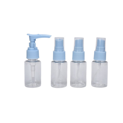 KIT 4 ENVASES RECARGABLES VIAJERO PLASTICO 30ML