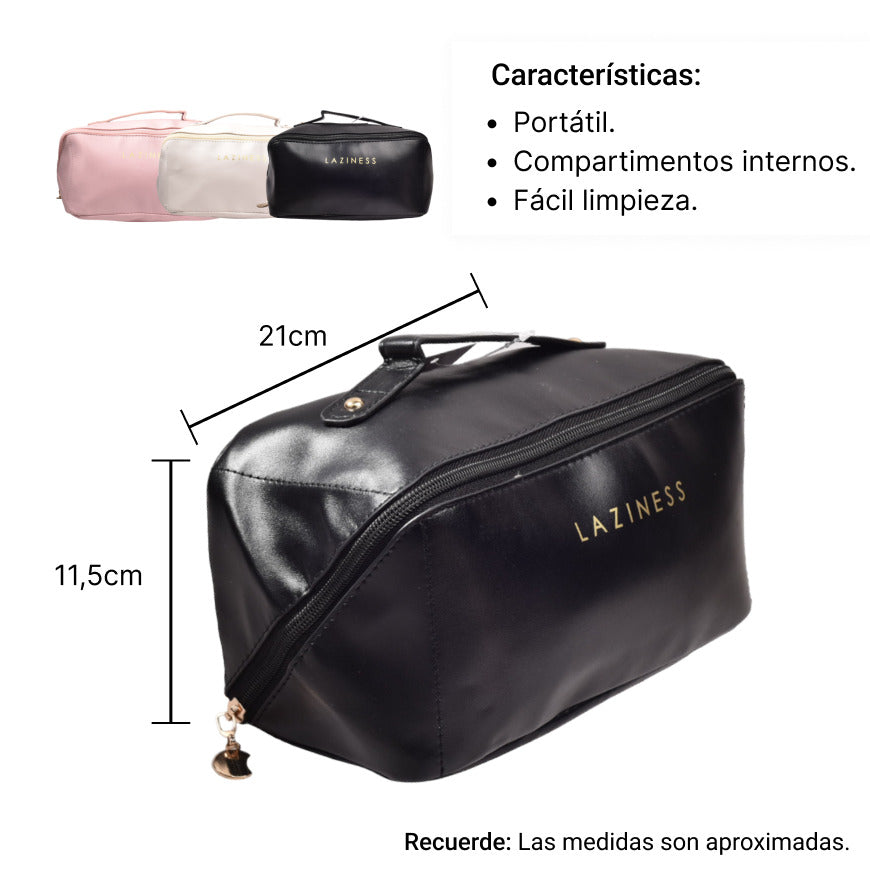 cosmetiquera en poliester dim:23,5*13*13