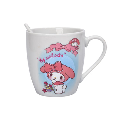 SET POCILLO CON CUCHARA CERAMICA 180ML PERSONAJE