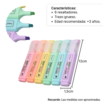 RESALTADOR X 6PCS