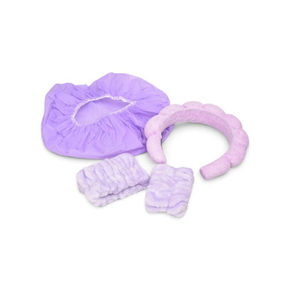 SET DE BALACA Y MUÑEQUERAS PARA SKINCARE