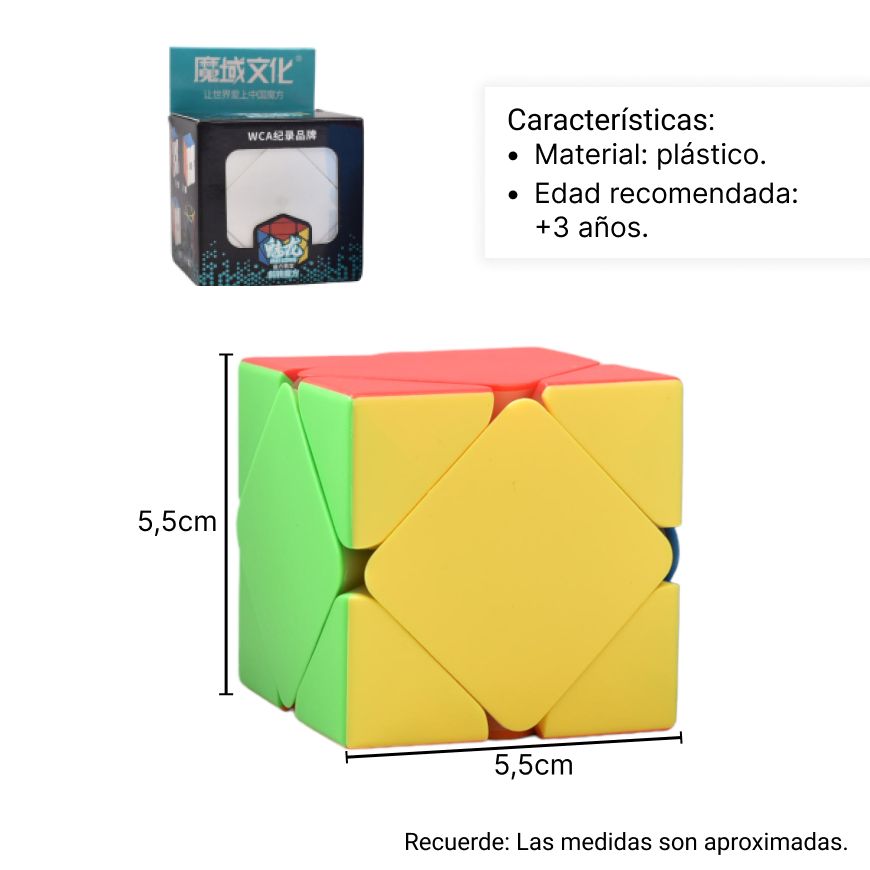 cubo rubik geometrico  dim: 5,6cm