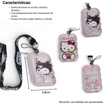 PORTACARNET PLASTICO PERSONAJE MULTICOLORES DIM:6X11